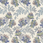 **NEW!** Rossi Decorated Papers from Italy - Blue and Green Floral 28"x40" Sheet