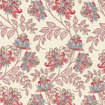 **NEW!** Rossi Decorated Papers from Italy - Red and Blue Floral 28"x40" Sheet