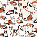 **NEW!** Calico Cat Printed Lokta Paper- 20x30" Sheet