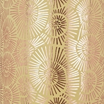 Spirals in Copper Metallic on Ochre by Midori Inc. 21x29" Sheet