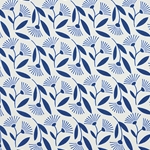 Sweet Floral in Blue on Cream by Midori Inc. 21x29" Sheet
