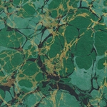 Nepalese Marbled Paper- Marbled Green Lokta 20x30" Sheet