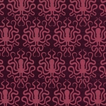 ***NEW!*** Bright Pink Octopus Printed Lokta Paper- 19.5" x 29.5" Sheet