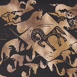 ***NEW!*** Horsing Around- Horses on Pinto Lokta Paper- 19.5" x 29.5" Sheet