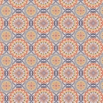 Carta Varese Fantasy Paper- Orange and Blue Majolica 19x27" Sheet