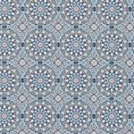 Carta Varese Fantasy Paper- Blue Arabesque 19x27" Sheet