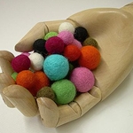 Felted Wool Beads