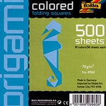 Origami- Colored Folding Squares Giant Pack of 500 4x4 Inch Sheets