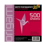 Origami Semi-Transparent Folding Squares- 500 8x8 Inch Sheets