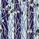 White & Deep Indigo Iris Stripes - 18"x24" Sheet