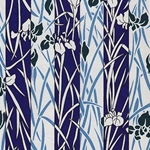 White & Deep Indigo Iris Stripes - 18"x24" Sheet