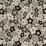 Black, Gray, and Gold Cherry Blossom - 19"x24" Sheet