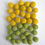 Felted Wool Bead Multi-Packs 40 Piece Color Packs