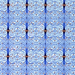 Cobalt Blue Swirls - 18"x24" Sheet