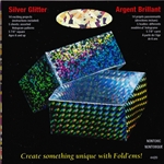 Origami Paper - Silver Glitter Hologram Patterns