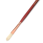 Connoisseur White Hog Bristle Brushes - Long Filbert