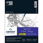 Canson Fanboy Comic and Manga Sketch Pad - 8.5"x11" 50 Sheet Pad