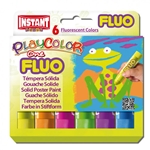 PlayColor FLUO - 6 Florescent Solid Poster Paints