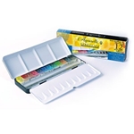 Sennelier Aquarelle Metal Set of 12 Half-Pans