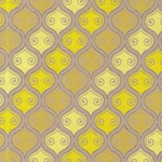 Printed Cotton Paper from India- Yellow/Lemon/Gold Marquis on Tan 22x30 Inch Sheet