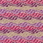 Printed Cotton Paper from India- Waves in Gold/Purple/Magenta on Tan Paper 22x30 Inch Sheet