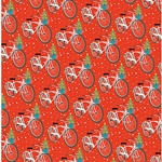 Holiday Bicycle Paper- 19x26 Inch Sheet