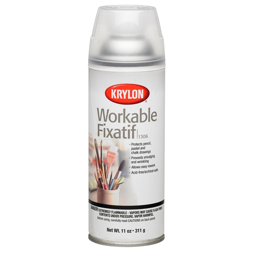  Krylon K01306 Workable Fixatif Spray Clear, 11-Ounce