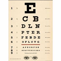 Cavallini Decorative Paper - Eye Chart 20"x28" Sheet
