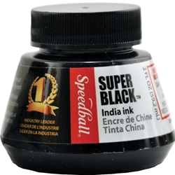 Speedball Super Black India Ink - 2oz Bottle