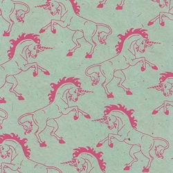 "NEW!" Unicorn Printed Lokta Paper