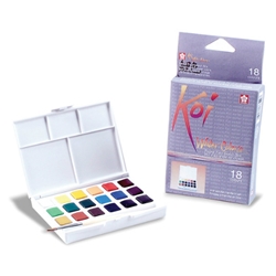 Koi Watercolors Pocket Field Sketch Box - Set of 18