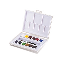 Sennelier Le Petite Aquarelle Artis Watercolor Set - 12 1/2 Pans