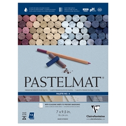 Pastelmat Pad Palette 4 (Wine, Dark Blue, Light Blue, Sand)