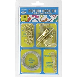 Picture Hook Kit - 50 Pieces