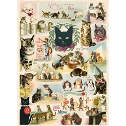 Cavallini Decorative Paper - Cat Collage 20"x28" Sheet