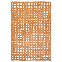 Amate Bark Paper from Mexico- Weave Naranja Orange 15.5x23 Inch Sheet