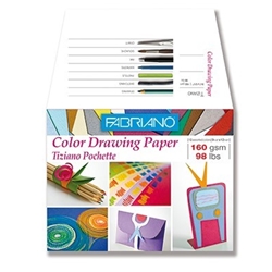 Fabriano Tiziano Color Drawing Paper Pochette