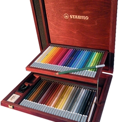 Carb Othello Pastel Pencil Sets - Set of 60 in a Wooden Box