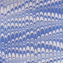 Marbled Paper from India - Blueberry Ripples 22"x30" Sheet