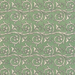 Carta Varese Florentine Paper- Scrolls on Green 19x27 Inch Sheet