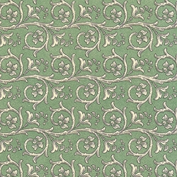 Carta Varese Florentine Paper- Scrolls on Green 19x27 Inch Sheet