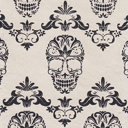 Nepalese Filagree Sugar Skull Printed Paper