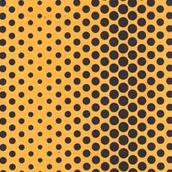 Dancing Dots Op Art Paper (Optical Illusion)- Black on Yellow