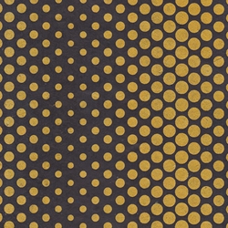 Dancing Dots Op Art Paper (Optical Illusion)- Gold on Black