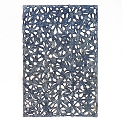 Spiderweb Amate Bark Paper from Mexico- Marine Blue 15.5x23 Inch Sheet