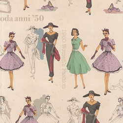 Tassotti Paper - 1950's Fashion 19.5"x27.5" Sheet