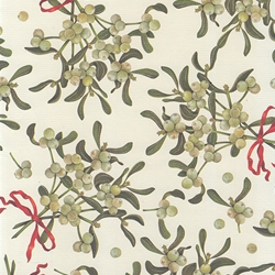 Rossi Decorated Papers from Italy - Mistletoe 28"x40" Sheet