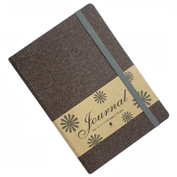 Shizen Design Acid Free Journal- 4"x6" Brown Cover (White Pages)