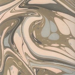 Marbled Paper from India- Coffee and Cream 22x30" Sheet