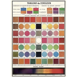 Cavallini Decorative Paper - Color Chart 20"x28" Sheet